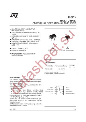 TS912BI datasheet  