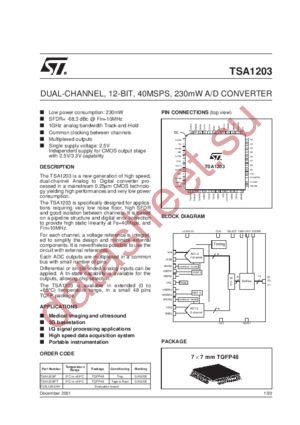 TSA1203 datasheet  