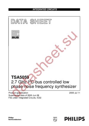 TSA5059 datasheet  