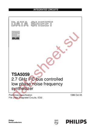 TSA5059T datasheet  