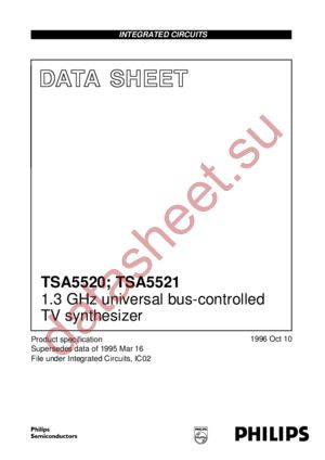 TSA5521T datasheet  
