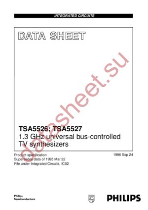 TSA5527T datasheet  