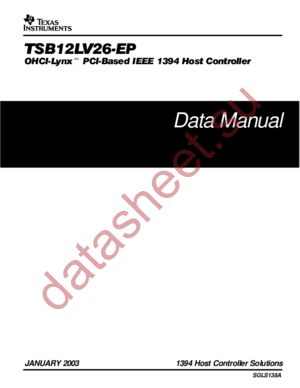 TSB12LV26-EP datasheet  