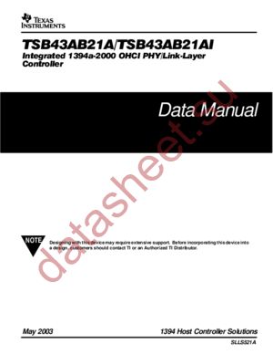 TSB43AB21AIPDTEP datasheet  