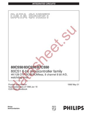P80C550EFAA datasheet  