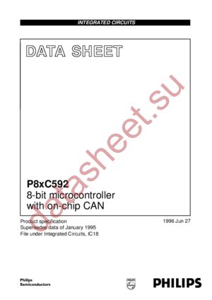 P80C592FHA datasheet  