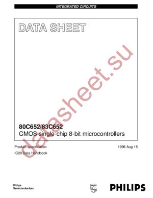 P80C652FHP datasheet  