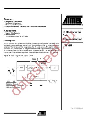 U2538B-MFP datasheet скачать даташит