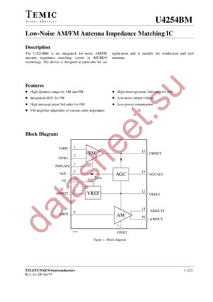 U4254BM datasheet  