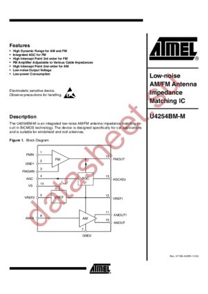 U4254BM-MFP datasheet  