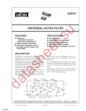 UAF42AP-1 datasheet  