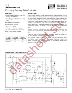 UCC1809-1 datasheet  