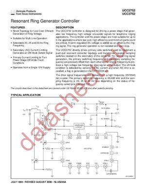 UCC2752DTR datasheet  