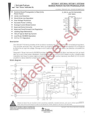 UCC3818NG4 datasheet  