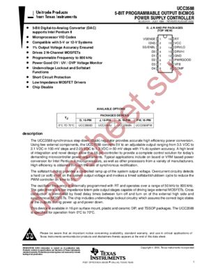 UCC3588PW datasheet  