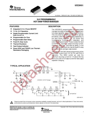 UCC39151DPTR datasheet  