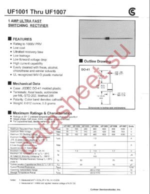 UF1001 datasheet  