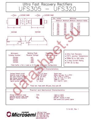 UFS305 datasheet  