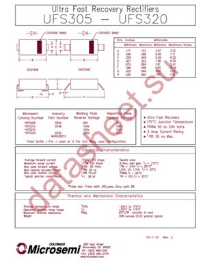 UFS305G datasheet  