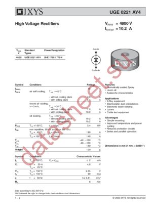 UGE0221AY4 datasheet  