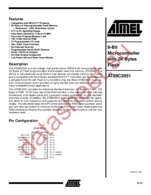 AT89C2051-12SA datasheet  