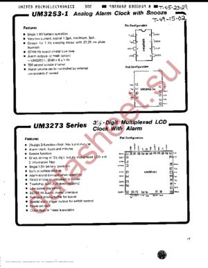 UM3273-SERIES datasheet  