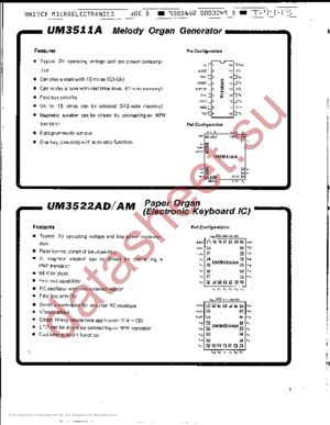 UM3511A datasheet  