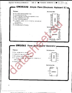 UM3522G datasheet  