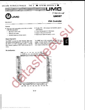 UM587 datasheet  