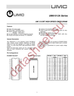 UM61512ASW-20 datasheet  