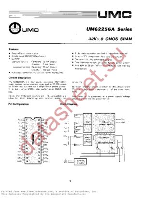UM62256A datasheet  