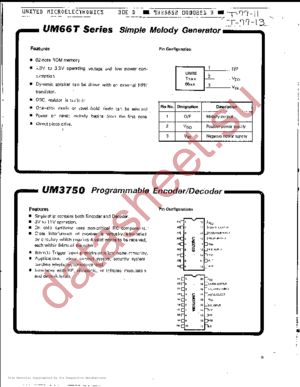 UM66T-SERIES datasheet  