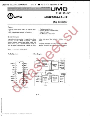 UM82C288-10-UM82C288-12 datasheet  