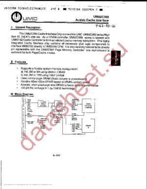 UM82C389 datasheet  