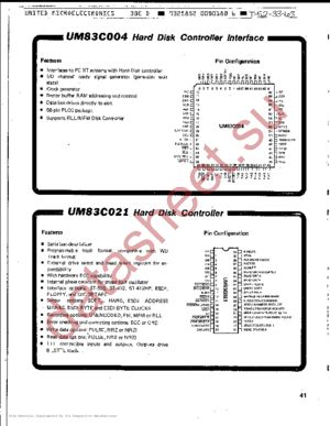 UM83C004 datasheet  