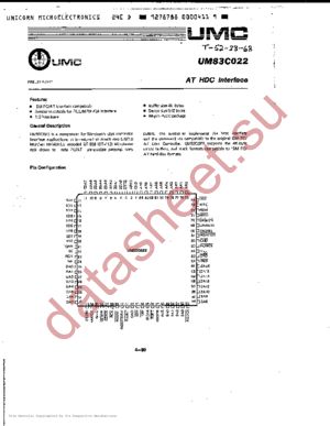 UM83C022 datasheet  
