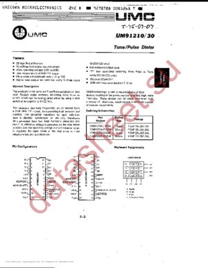 UM91210 datasheet  