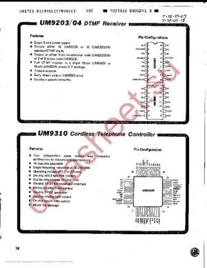 UM9204 datasheet  