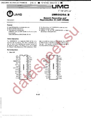 UM93520 datasheet  