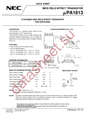 UPA1813 datasheet  